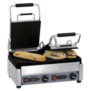 Dubbele Panini Grill Premium | Glad/Glad met timer