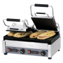 Double contact grill Premium grooved - smooth with timer