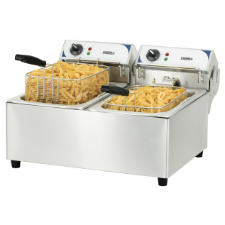 Electric deep fryer 2 x 10L