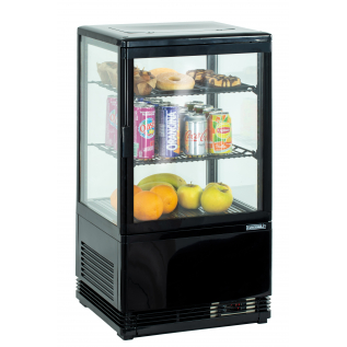 Mini Kühlvitrine 58L - Schwarz