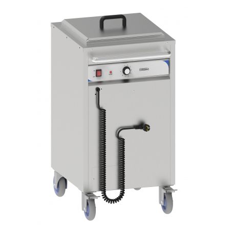 Mobile heated plate lowerator