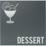 Cartes des desserts Moderne gris   4 vues