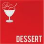 Cartes des desserts Moderne  rouge  2 vues