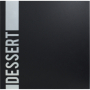 Carte des desserts Tendance noir  4 vues