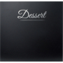Carte des desserts Classique noir  4 vues