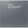 Carte des desserts Classique  gris   2 vues