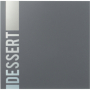 Carte des desserts Tendance gris   4 vues