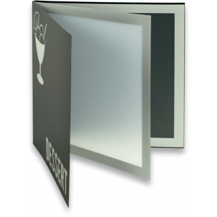 Cartes des desserts Moderne noir   4 vues