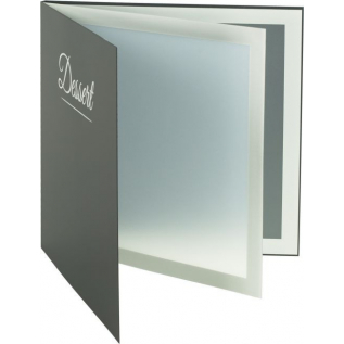 Carte des desserts Classique noir  4 vues