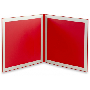 Carte des desserts Classique  rouge  2 vues