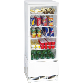Vitrina refrigeradora 98L, blanco