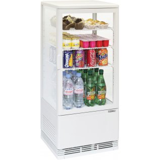 Vitrina refrigeradora 78L, blanco
