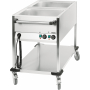 Chariot bain marie à eau 2 x GN 1/1