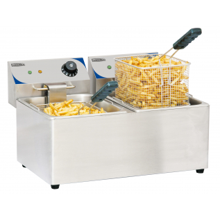 Electric deep fryer 2 x 8L