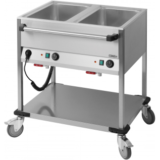 Chariot Bain-Marie à eau 2 x GN 1/1 