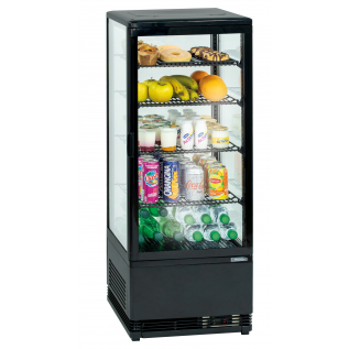 Vitrina refrigeradora 98L, negro